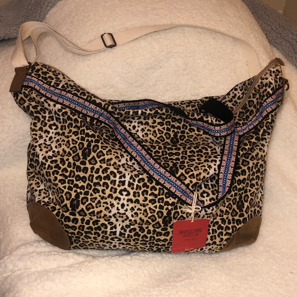 Leopard Print Overnight Bag